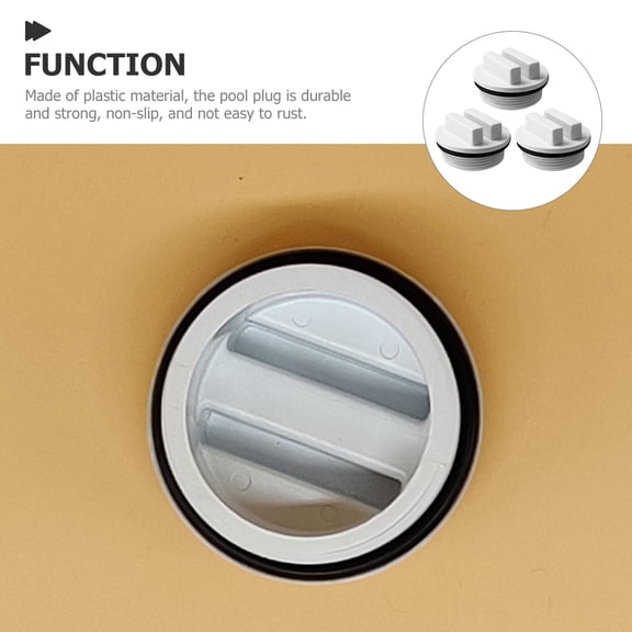 3pcs Plastic Pool Plugs Pool Return Line Plugs Pool Plugs for Inground Pools Above Ground Pool