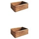 thumbnail image 1 of Advancent Cesta de almacenamiento de ratán, portátil, Rectangular, para el hogar, sala de estar, aperitivos, juguetes cosméticos, toalla, Pequeño 2Conjunto, 1 of 6