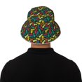 thumbnail image 5 of Salouo Pineapple Fruit Colorful Print Unisex Bucket Hat, Outdoor Summer Beach Fishing Sun Hat Fun Outdoor Vacation Hat for Men Women Teens,Reversible Double-Side-Wear, 5 of 6