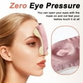 thumbnail image 2 of Unique Bargains 22 Momme Pure Silk Sleep Mask with Travel Pouch 3D Contour Adjustable Blindfold for Side Sleepers Eyelash Protecting for Natural Lashes & Extensions Bean Pink, 2 of 7