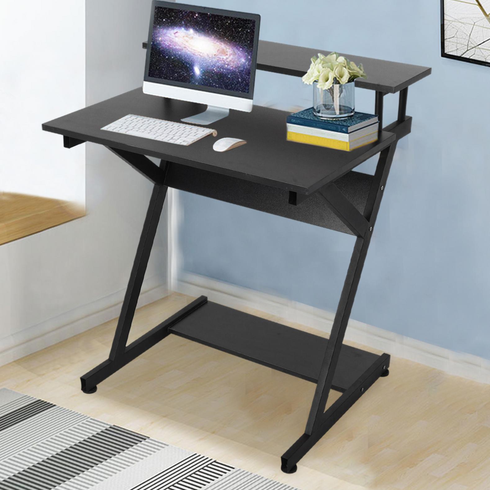 Computer Desk with Monitor Shelf Corner Study Writing Desk for Small