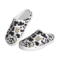 thumbnail image 2 of Lsque Cow Pattern Womens Comfort Cotton on Scuff With Memory Foam and Anti-skid Sole Slipper-46/47, 2 of 7