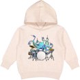 thumbnail image 2 of Inktastic Cute Blue Octopus Drumming Toddler Hoodie, 2 of 4