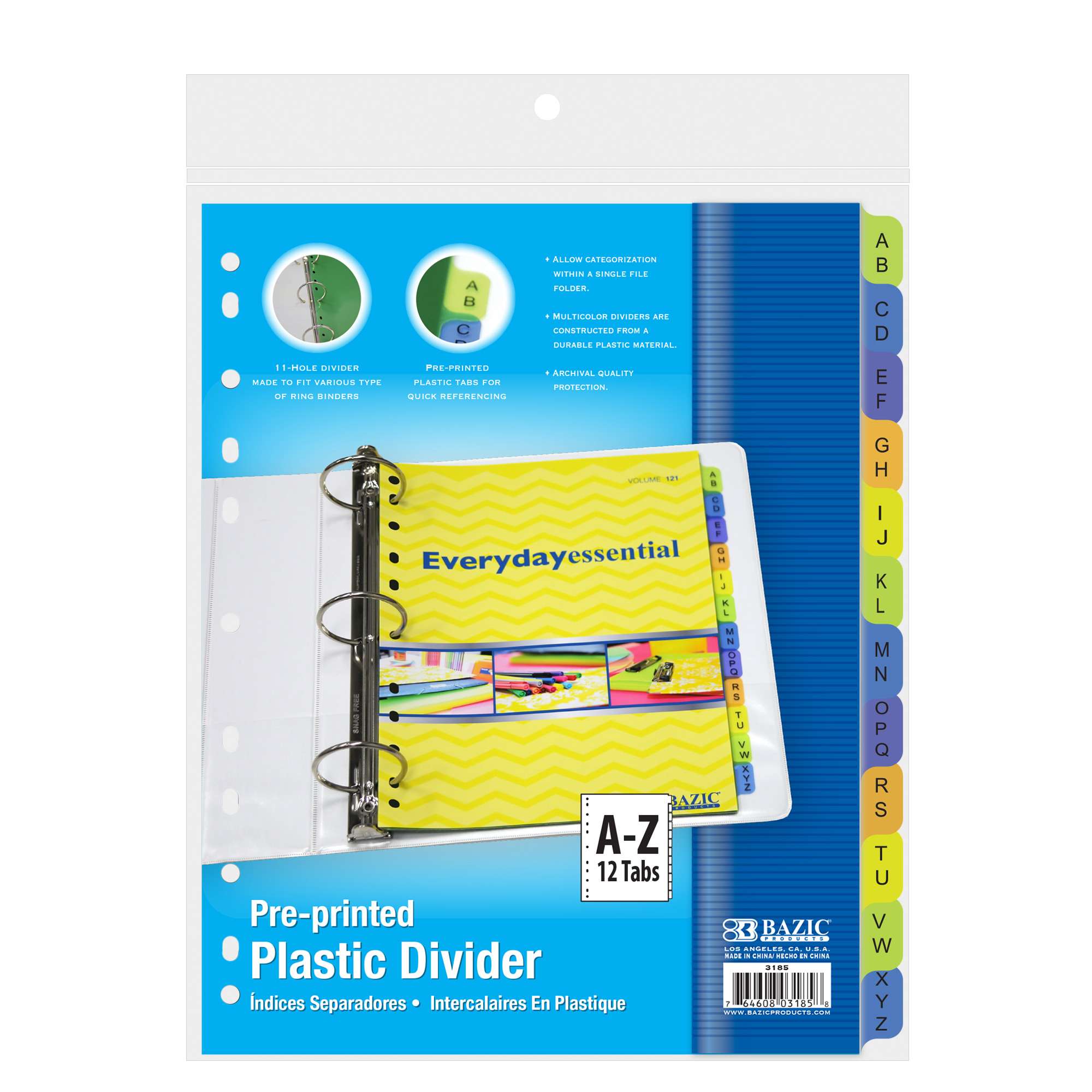 Avery Ready Index A-Z 26 Tab Dividers, Customizable TOC, 1 Set (11125) -  Walmart.com