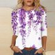 thumbnail image 1 of Camisetas Sentuca para mujer con Alzheimer (2024), camisetas gráficas, blusas de manga 3/4, moradas, talla XXXL, 1 of 4