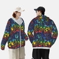 thumbnail image 4 of Fotbe Magical Mushrooms and Flowers Chaqueta con Protección Solar UPF 50+ para Hombre y Mujer, Camisa con Capucha y Bolsillos-Medium, 4 of 7