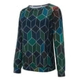 thumbnail image 5 of Ketyyh-chn99 Chandail en Molleton Col Rond pour Femmes, Cadeaux pour Femmes, Tunique Décontractée à Manches Courtes, Confortable et Ample, Vert, TG, 5 of 5