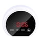 thumbnail image 1 of Reloj despertador digital con superficie de espejo, luz nocturna LED colorida con puerto de salida USB dual (rojo), 1 of 8