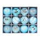thumbnail image 1 of Cateissary Paquete de 12 bolas de Navidad, decoraciones de ambientes, fiesta, fotografía al aire libre, adornos de fondo, decoración Kits de decoración para fiestas Azul, 1 of 6