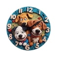 thumbnail image 2 of Reloj de pared con forma de cachorro, acrílico, funciona con pilas, silencioso, moderno, decorativo, colgante. 30 cm, 2 of 9