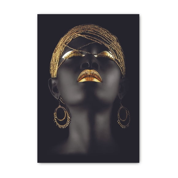 Cuadro Mujer moderno Africana Maxigráfica Shop Joyas Doradas Arte Moderno Cultural