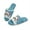 Christmas Cat Blue, variant on Christmas Elf Indoor Slippers for Women, Cozy Slip On Home Slides Trendy Fluffy Sandals Slip On Bedroom Slippers Machine Washable Y2K Footwear for House Trip, 42-43