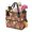 Christmas Patchwork Santa Reindeer, variant on Christmas Nutcracker Pine Tree Pattern Garden Tool Bag, Garden Tool Tote with Multi Pockets & Large Capacity, Waterproof Gifts for Outdoor Yard Gardening