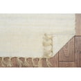 thumbnail image 4 of Contemporary Home Living 1.75' x 2.75' Reversible Handwoven Solid Area Throw Rug - Brown and Cream, 4 of 8