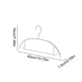 thumbnail image 3 of Plastic Clothes Hangers, Seamless Skid-Proof Design, Thickened Reinforced Drying Rack, 5-Pack, 3 of 6