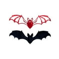 thumbnail image 2 of 12 Pcs Halloween Bat Wall Stickers - 3D Background Decoration for Scary Home Decor, Flying Bats for Walls and Windows, Haunted Atmosphere Prop, 2 of 3