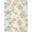 Teal Coral Cream, Pattern 3, variant on Design&I 8'x10' Washable Area Rug Vibrant Vintage Scrollwork Blush Beige Mirrored Vine Botanical for King Size Bedroom, Under Bed, Sleek Flatweave Pet Friendly