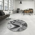 thumbnail image 4 of Ahgly Company Machine Washable Indoor Rectangle Transitional Gray Cloud Gray Area Rugs, 2' x 5', 4 of 7