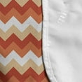 thumbnail image 4 of Coral Microwave Oven Cover, Horizontal Chevron Pattern Arrows Geometric Design Striped Old Fashion Zigzag, Water Resistant Organizer with Pockets Kitchen, 36" x 12", Orange Coral White, by Ambesonne, 4 of 4