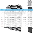 thumbnail image 3 of FNFYFH Womens Plus Size Modal Tops Soft V Neck Striped Tshirt Casual Short Sleeve Summer Shirt, 3 of 6