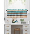 thumbnail image 5 of Valances for Windows Abstract Board Rod Pocket Cafe Window Treatments Valance Curtains for Kitchen Bathroom Laundry Basement Windows 60"x14", 5 of 9