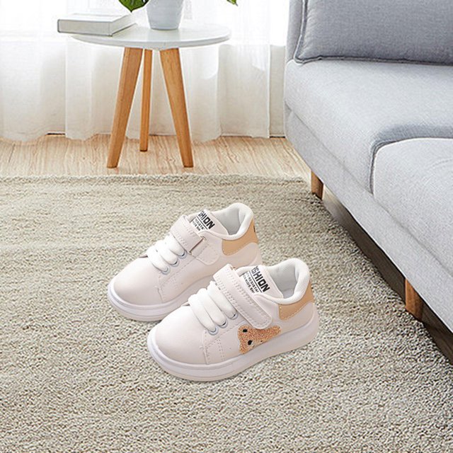 Zapatillas de deporte para niños perfecl Zapatos de tablero Cuero de PU Khaki 18 CM