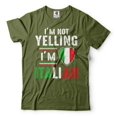 thumbnail image 4 of Mens Italian Funny Shirt I'm Not Yelling I'm Italian Shirt Italian Joke Shirt Italy Gifts (Medium Navy Blue), 4 of 6