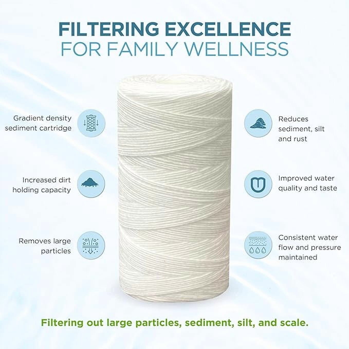 Pelican Water PC40 10 in. 5 Micron Sediment Replacement Filter (4-Pack) by Pelican Water