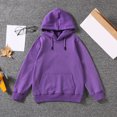 thumbnail image 5 of BOBOGOJP Hoodies for Teen Girls Kids Boys Cute Sweatshirt Oversized Long Sleeve Pullover Tops Trendy Preppy Clothes 2-15 Years (Purple, 10-12 Years), 5 of 5