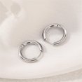 thumbnail image 1 of 5 unids/lote de pendientes de aro circulares de acero inoxidable para mujeres y niñas, pendientes geométricos redondos de Color negro dorado y plateado, joyería Tan Jianjun unisex, 1 of 2