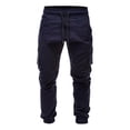 thumbnail image 5 of Baqcunre Men's Solid Color Side Pockets Lace-up Waistband Casual Drawstring Pants,Size XL,Mens Sweatpants,Men's Pants,Joggers for Men,Mens Clothes,Pants for Men,Navy, 5 of 8