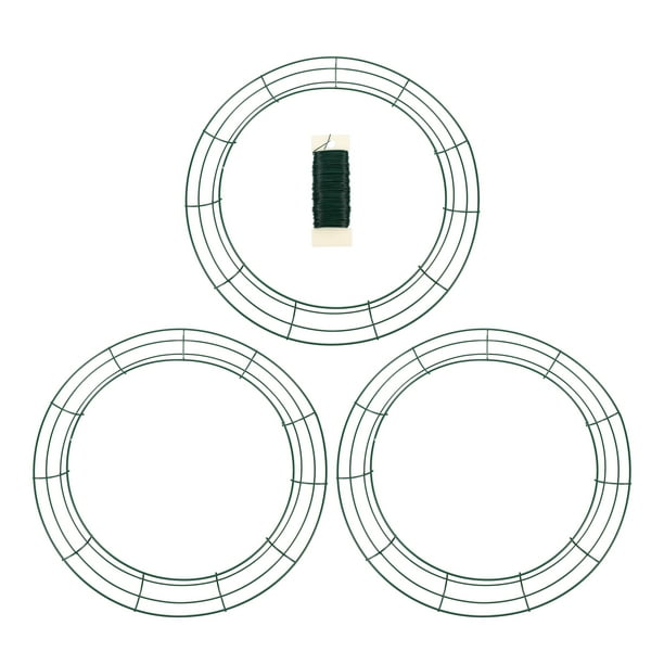 NUOLUX Wreath Wire Round Metal Frame Ring Floral Ringshoop Ring Making