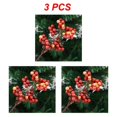 thumbnail image 3 of Decoraciones navideñas Flores artificiales Frutas Plantas de cerezas Año nuevo Navidad Sala de estar Decoración del hogar Accesorios Año 2025, 3 of 5