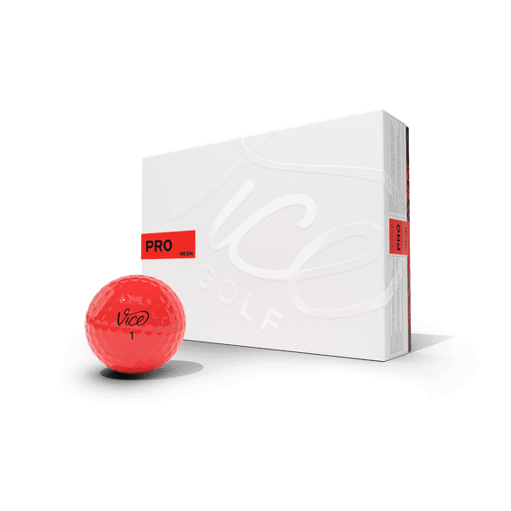 Vice Pro Neon Red Golf Balls 12pack