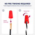 thumbnail image 4 of Conectores de cable ZONE INDUSTRY CORP. 500 unidades AWG22-10, color rojo UL, 4 of 7