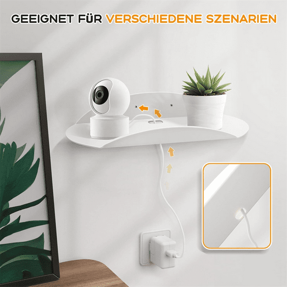 2PCS Wall Floating Shelves Small Acrylic Floating Shelves Multipurpose Display Stand Curved Floating Shelves
