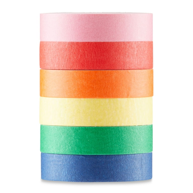 Generic skytogether 7 Rolls Colored Masking Tape, Colorful Rainbow