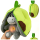 thumbnail image 2 of Muñecos De Peluche De Burrito Con Capa Belug  verde, 2 of 5