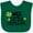Green, variant on Inktastic St. Patrick's Day Wee Little Hooligan with Clovers Boys or Girls Baby Bib