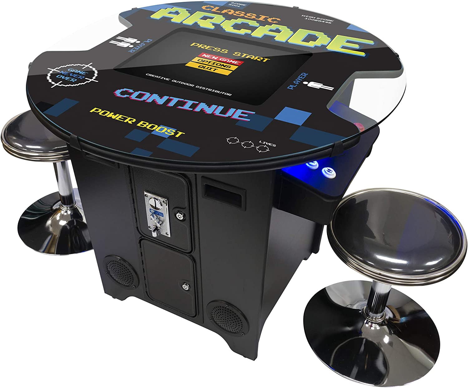 Creative Arcades 2 Player Short Pub Table Arcade with Trackball 412