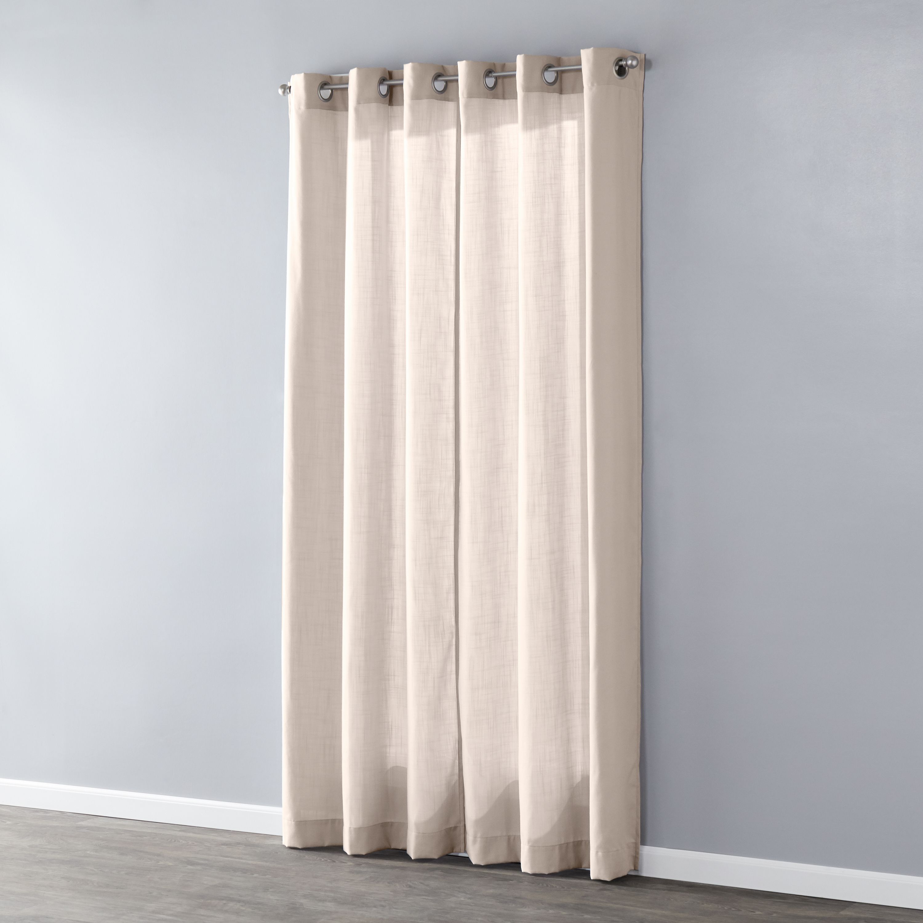 SKL Home Saturday Knight Ltd Raine Light Filtering Sophisticated SunSafe Window Curtain Panel - 40 x 95, Linen