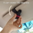 thumbnail image 3 of Cheers.US Glasses Holders for Car Sun Visor, Sunglasses Holder Clip Hanger Eyeglasses Mount, Double-Ends Clip and 180 Degree Rotational Car Glasses Holder with Ticket Card Clip, 3 of 7