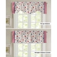 thumbnail image 4 of Tie Up Valance Curtain for Kitchen, Independence Day Stripes and Stars Rod Pocket Short Curtains Adjustable Tie-Up Shade Valances, Vintage Linen Window Treatment for Bathroom Living Room Bedroom, 4 of 7