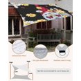 thumbnail image 4 of Sun Shade Sail 8'x10' Daisy Gnome Rectangle Sun Shade Sails Canopy Waterproof Flower Spring Floral Black Outdoor Sunshades Sand UV Block Cover Shades Cloth for Patio Backyard Garden Deck Porch Lawn, 4 of 9