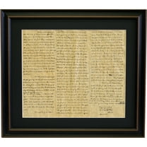 Framed Abraham Lincoln's Second Inaugural Address. Replica Historical prints by Patriot Gear Company