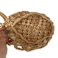 thumbnail image 4 of Sac à Bandoulière Tissé pour Femmes Léger Rétro Sac Seau Tissé avec Longue Poignée, 4 of 5