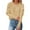Khaki, variant on Babysbule Plus Size Womens Sweaters And Winter Women's Casual Round Neck Pullover Blouse Knitting Long Sleeve Solid Tops Sweaters Women's Fashion
