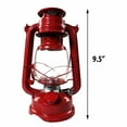 thumbnail image 7 of Vintage Hanging Hurricane Camping Kerosene Oil Lantern Red, 7 of 7