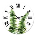 thumbnail image 2 of Designart 'Fern Plant In Greenbotanical Detail' Tropical Wall Clock, 2 of 5