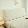 thumbnail image 1 of Housse de Tête de Lit Extensible à Haute Élasticité Universelle, Housse de Tête de Lit Douce Lavable en Machine, Housse de Tête de Lit Résistante à l'Usure pour Lits Grand, Très Grand et Full Size (Beige, 47.2 Po), 1 of 7
